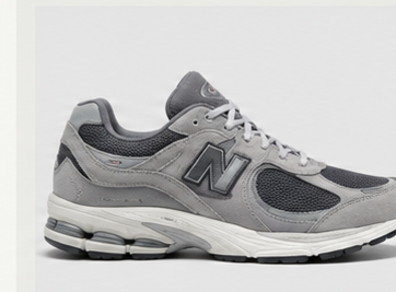 White and grey athletic sneaker